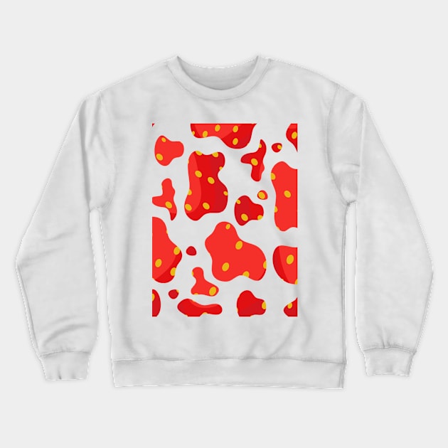 Strawberry Cow Pattern Crewneck Sweatshirt by BigChief